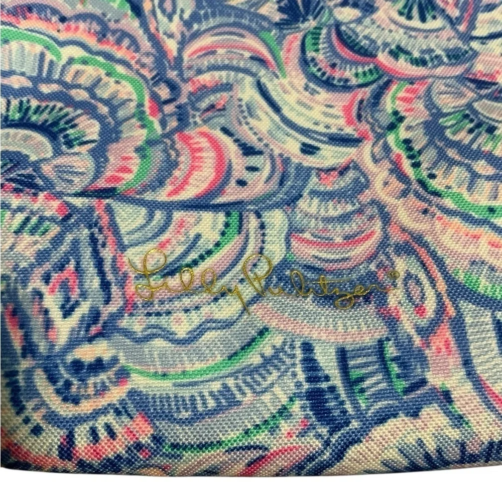 Lilly Pulitzer Blue and Pink Paisley Cosmetic Case